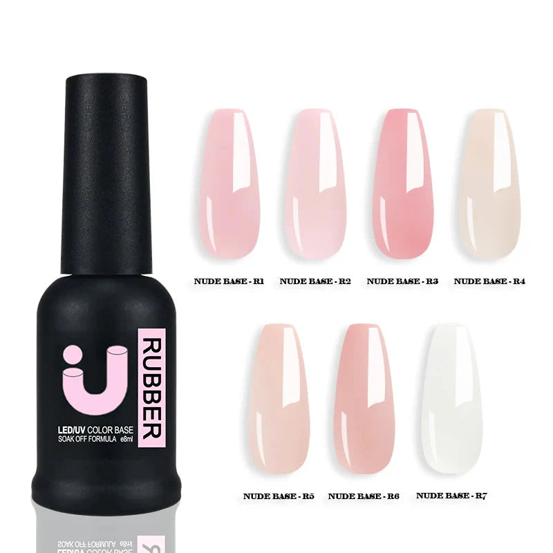 Base de gel UV para uñas color nude UNO JYJ 8 ml