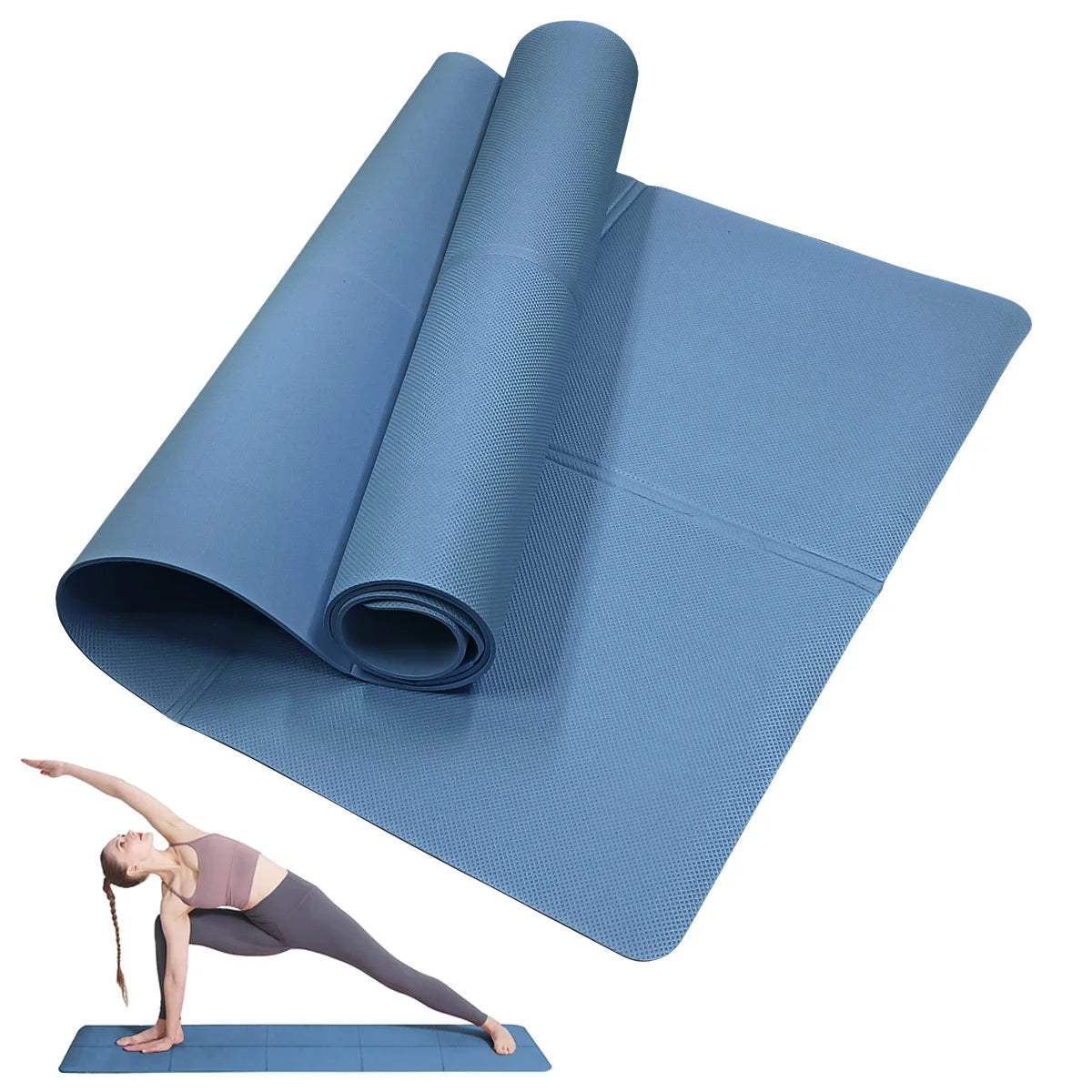 Esterilla de yoga EVA antideslizante de 4 mm