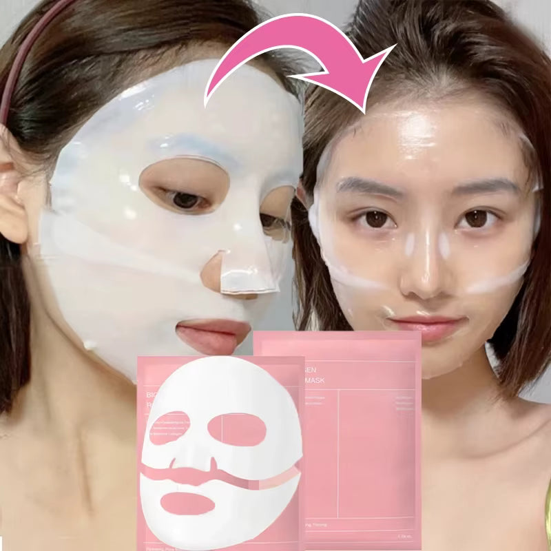 Mascarilla facial de biocolágeno: hidratación profunda y antiedad.