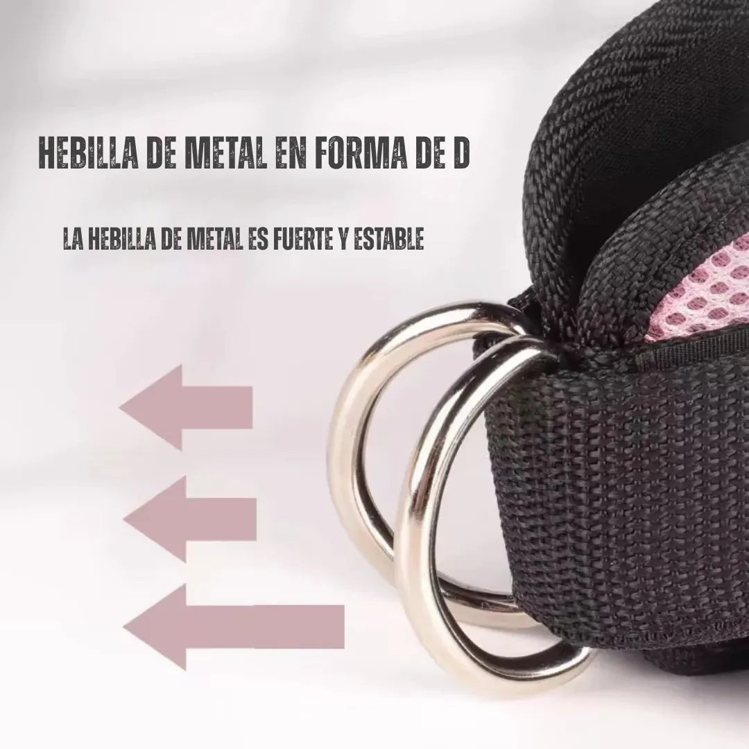 Correa de resistencia con pedal y 6 tubos elásticos