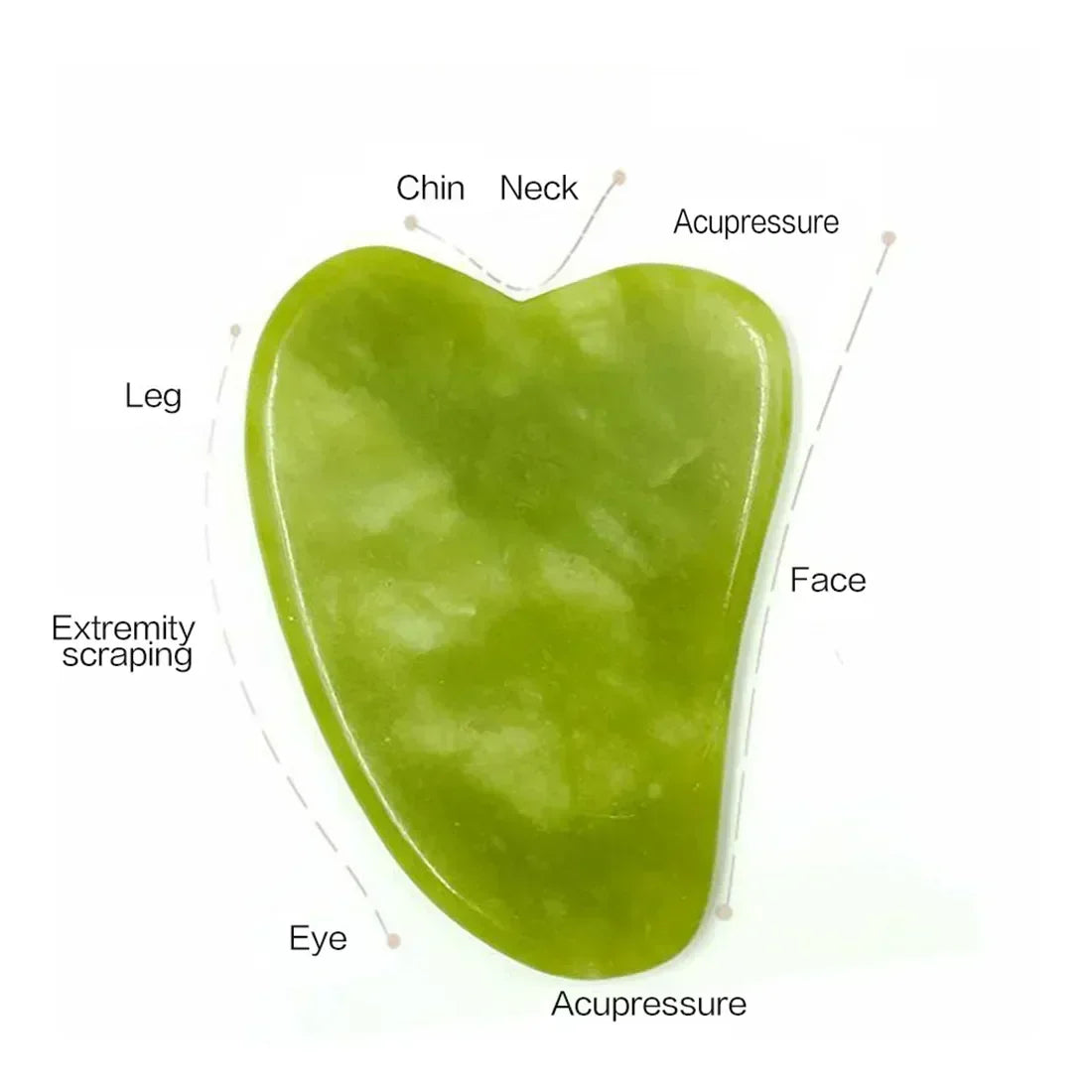Rodillo de jade natural y Gua Sha - Lunna 