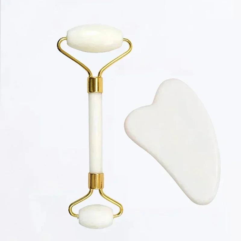 Rodillo de jade natural y Gua Sha - Lunna 